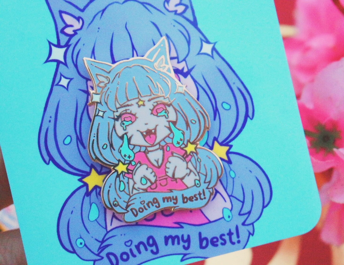 ‘Doing my best!’ Enamel Pin