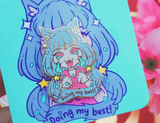 ‘Doing my best!’ Enamel Pin