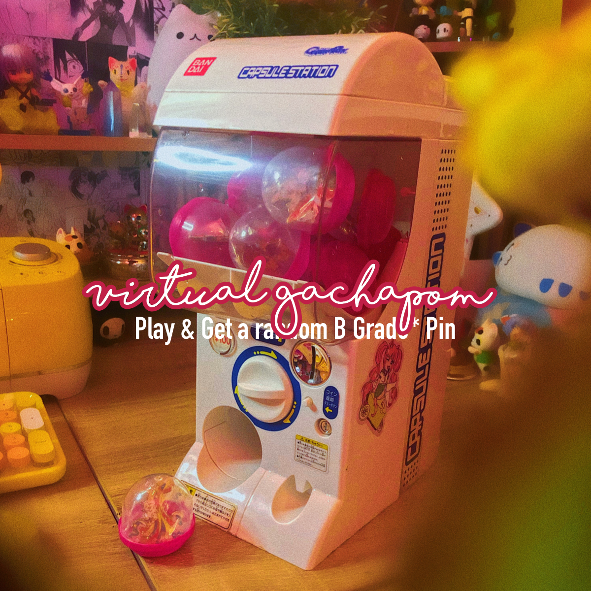 VIRTUAL GATCHAPON LETS PLAY! ♡  B GRADE PINS INSIDE!!