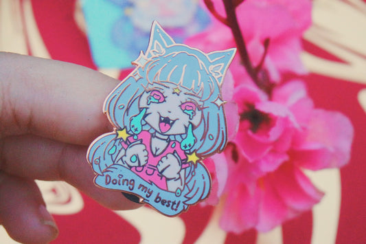 ‘Doing my best!’ Enamel Pin