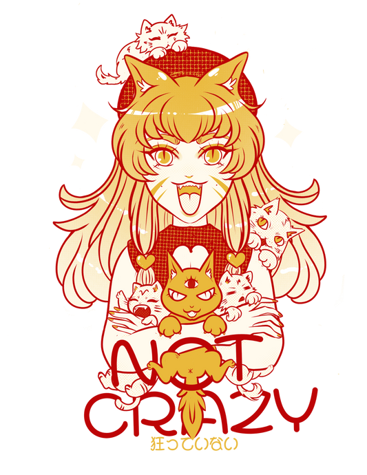 'Not Crazy' Red Ringer Tee